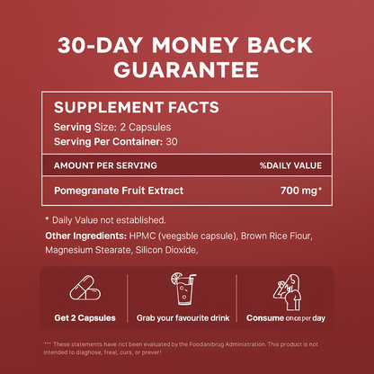 Organic Pomegranate Extract Capsules